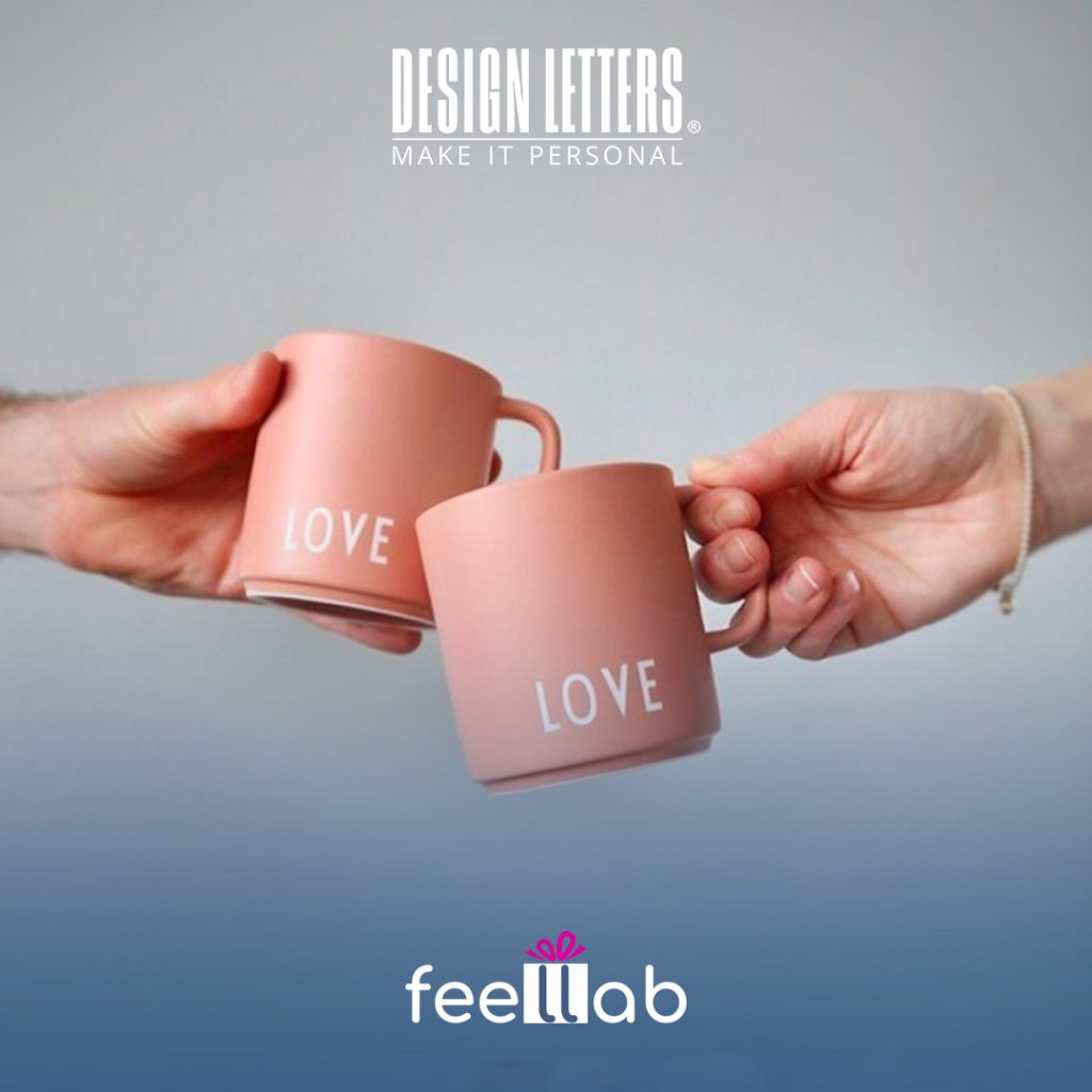 idee regali san valentino 2022 design letters per lui per lei love amore favourite cup porcelain cups